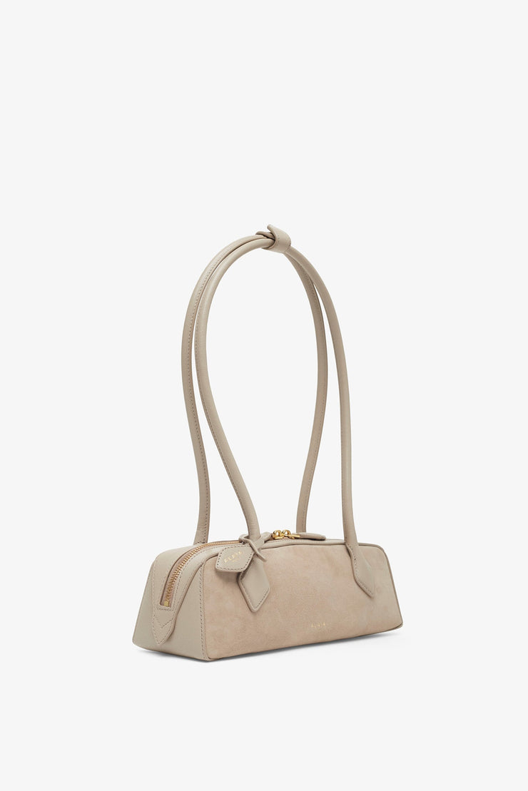 Le Teckel small greige bag