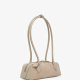 Le Teckel small greige bag