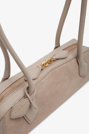 Le Teckel small greige bag