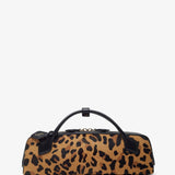 Le Teckel leopard brown clutch