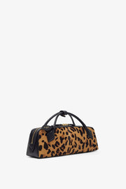 Le Teckel leopard brown clutch
