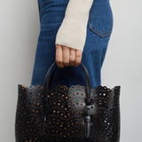 Mina 25 EW vienne vague black tote bag