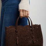 Mina 25 EW vienne vague brown tote bag