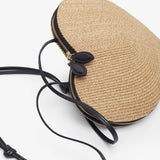 Le Coeur paper straw nature crossbody bag