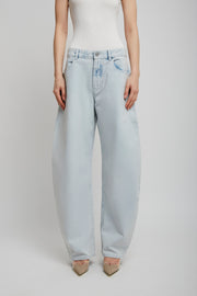 Low waist round jeans