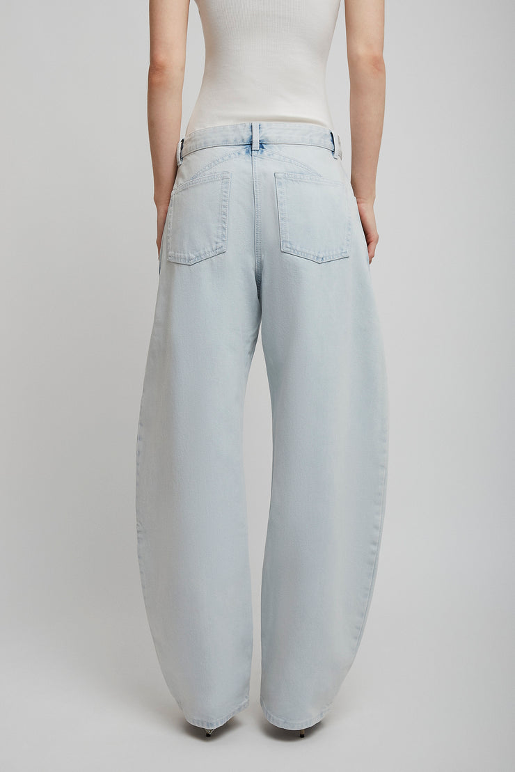 Low waist round jeans