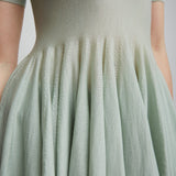 Peplum light blue top
