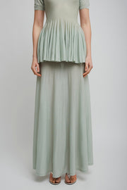 Maxi light blue skirt