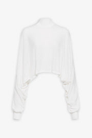 Batwing white jumper
