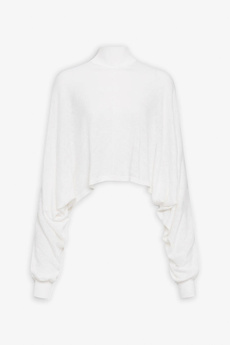 Batwing white jumper