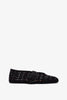 Vienne black suede ballet flats