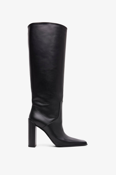 Square 90 black high boots