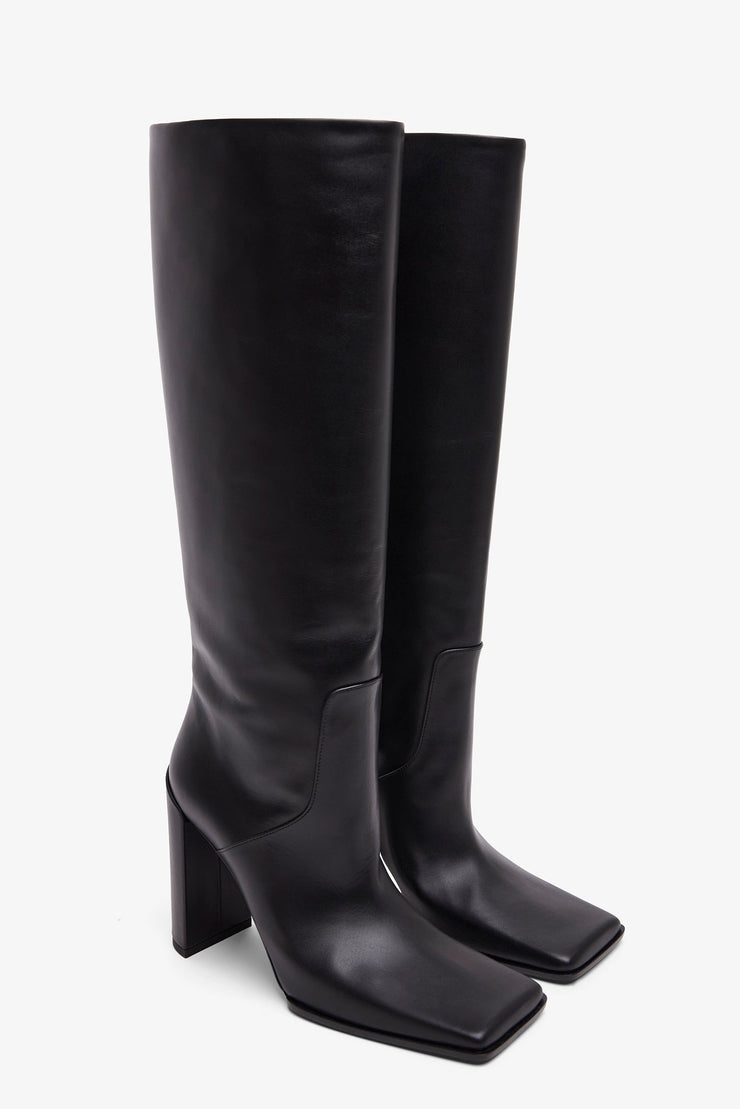Square 90 black high boots