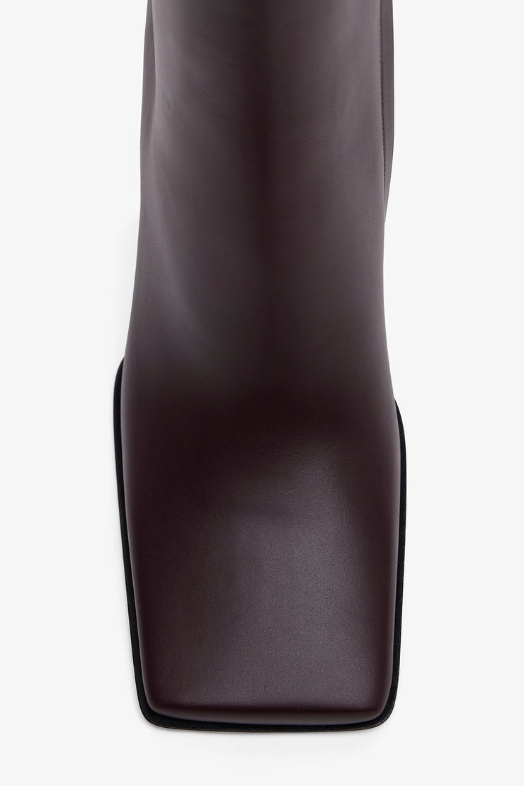 Square 90 brown ankle boots
