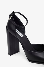 Square 90 black pumps