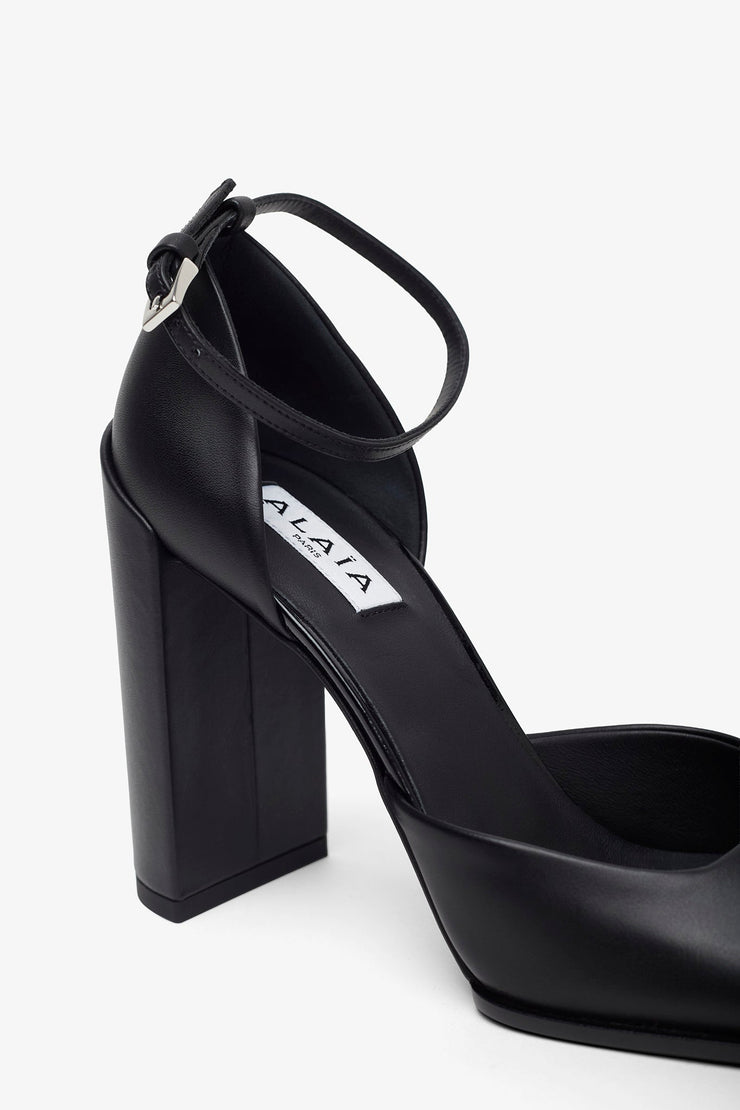 Square 90 black pumps