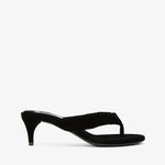 Black sandal on a white background