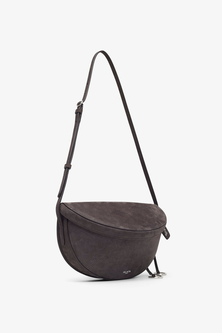 Hip east west grey nubuck bag