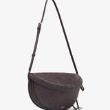 Hip east west grey nubuck bag