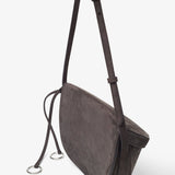 Hip east west grey nubuck bag