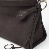 Le Click east west medium grey bag