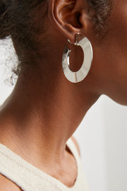 Blade Hoops small silver earrings
