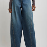 Denim cargo pants