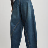 Denim cargo pants