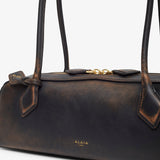 Le Teckel Medium ebony black bag
