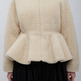 Ivory peplum jacket