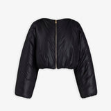 Alaia black bomber plie jacket