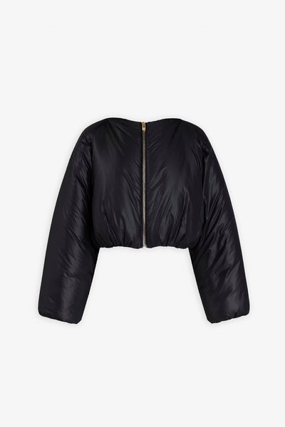 Alaia black bomber plie jacket