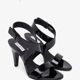 Black 90 patent sandals
