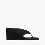 Black loafer shoe on a white background