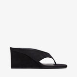 Black loafer shoe on a white background