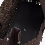 Mina 37 vienne brown suede tote bag