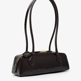 Le Teckel Small brown leather bag