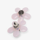 Bloom pink glass earrings