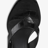 Tong 90 embossed mule sandals