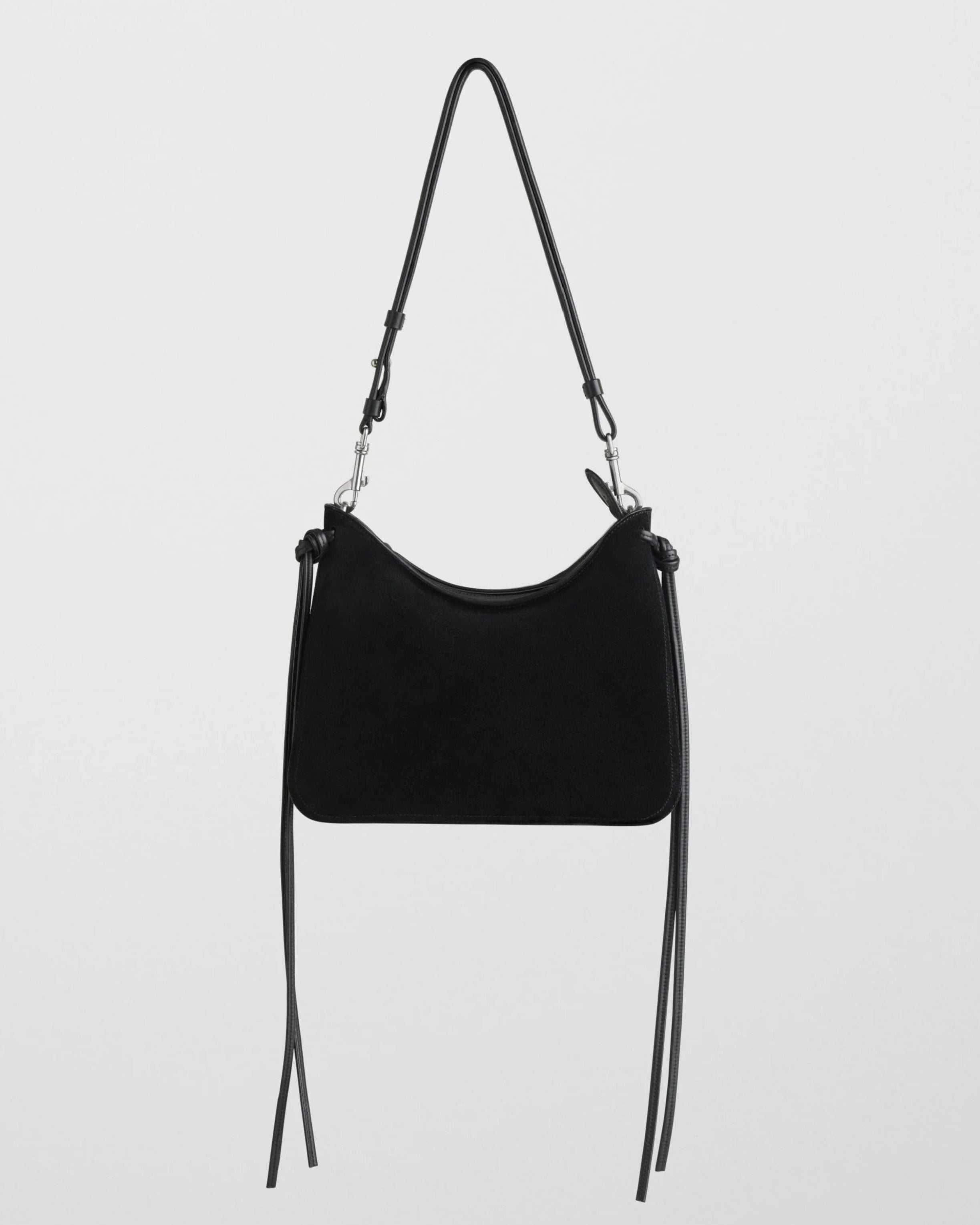 Phoebe Philo Gig small black suede shoulder bag