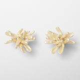 Cluster gold earrings