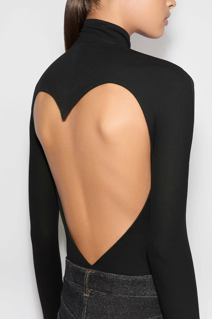 Heart black jersey body