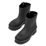 Raina black rubber rain boots