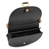 Marcie black leather crossbody bag