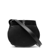 Marcie black suede crossbody bag