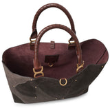 Marcie large brown tote bag