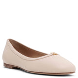 Marcie beige leather ballerinas