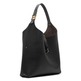 Marcie black leather shoulder bag