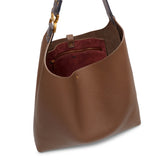 Marcie taupe leather shoulder bag