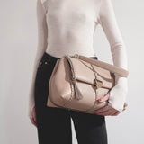 Penelope medium beige leather bag